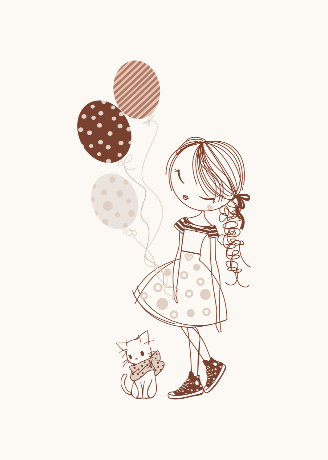 Blusa con estampado para bebita