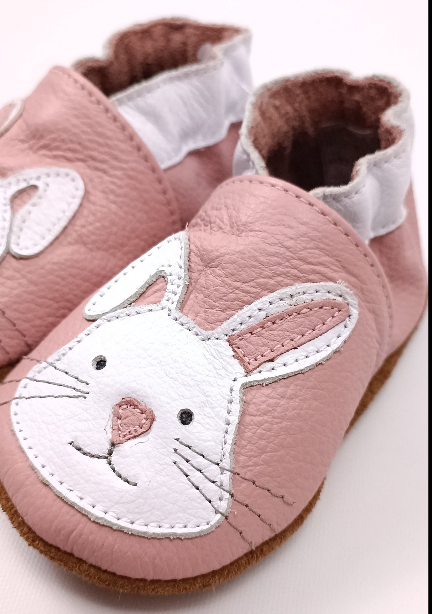 Zapatos Conejito para bebita en cuero primeros pasos