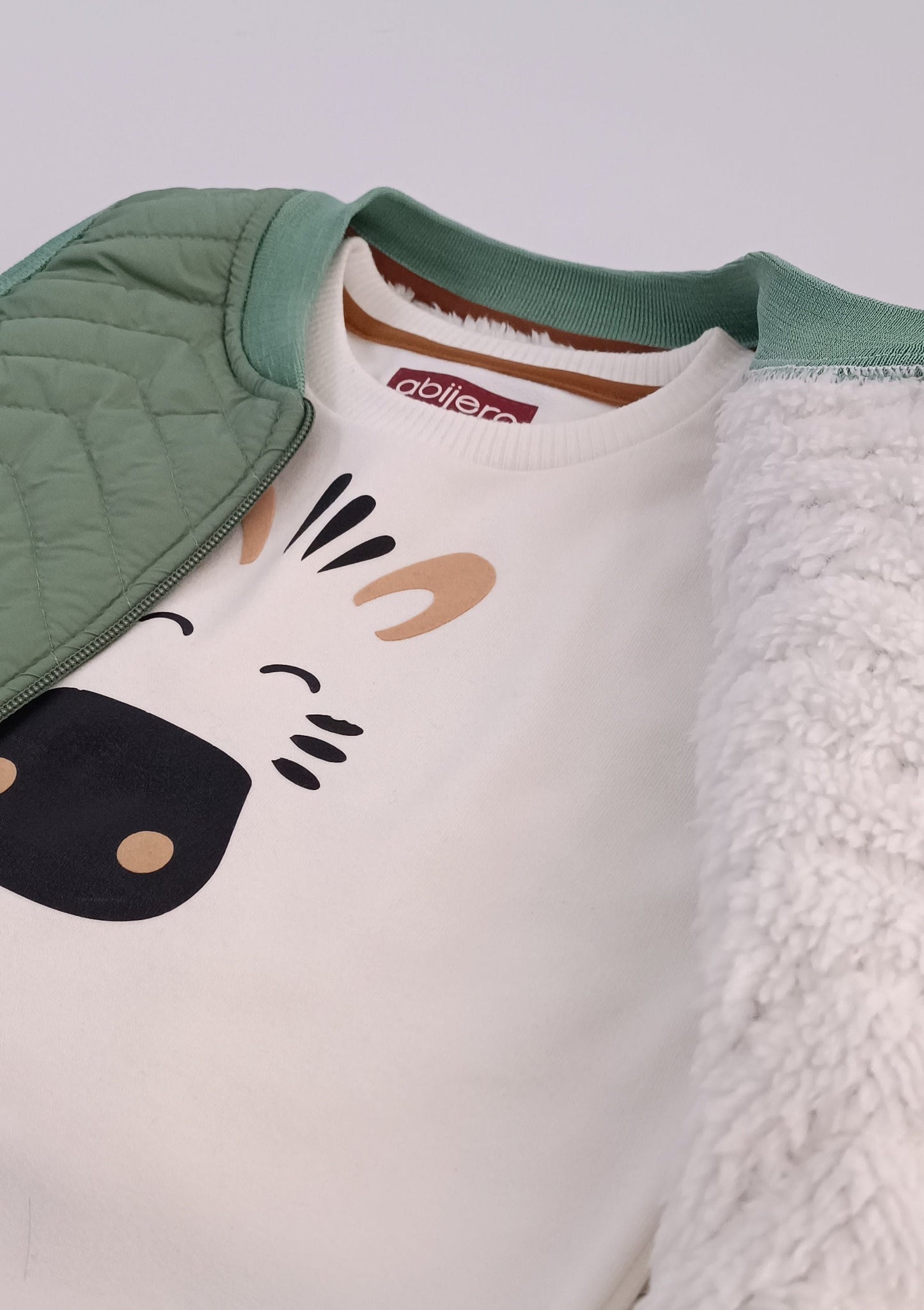 Regalo Listo! Conjunto bebe cargo cebra con chaleco unisex