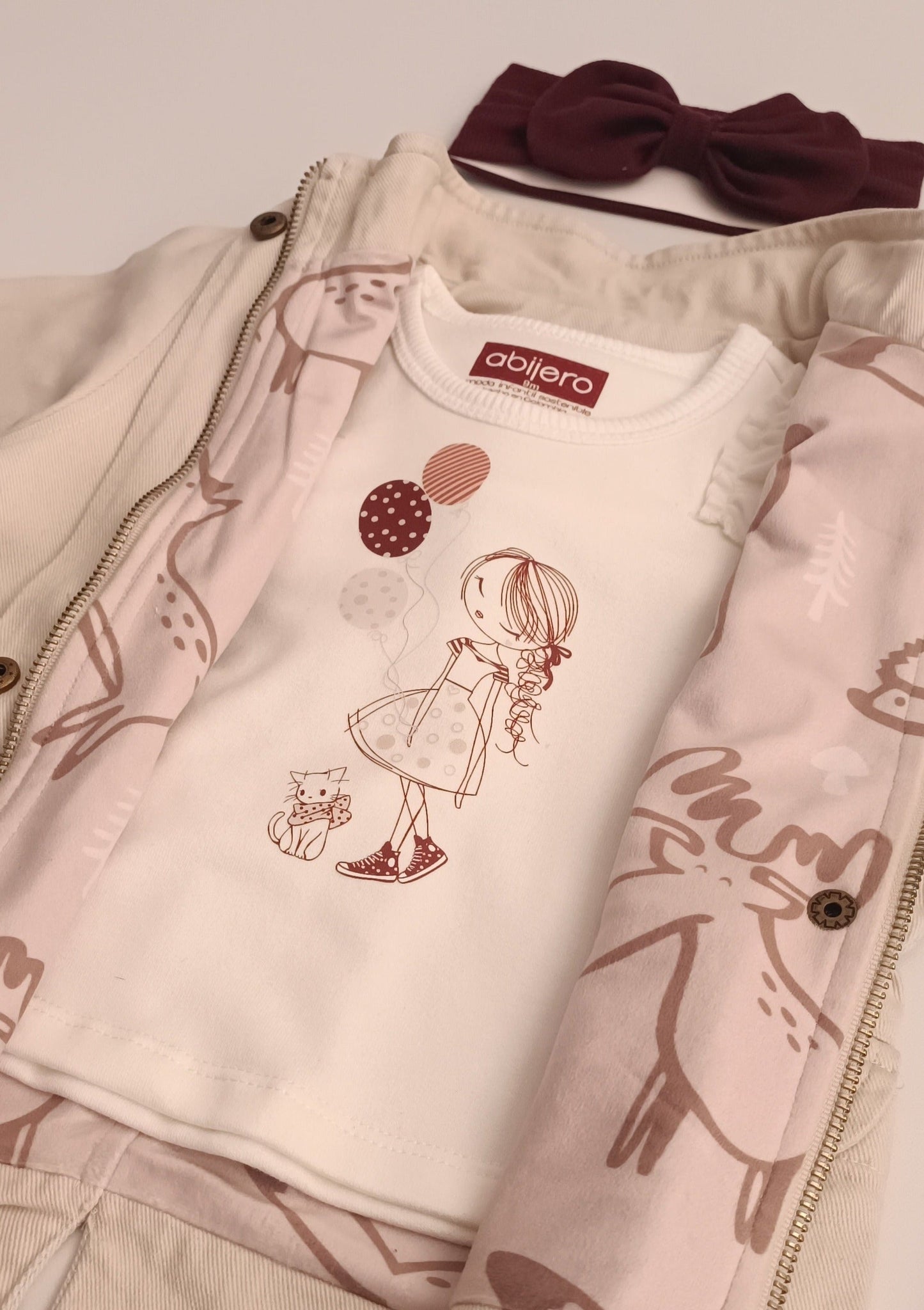 Conjunto chaqueta explorador, blusita y leggins Niña