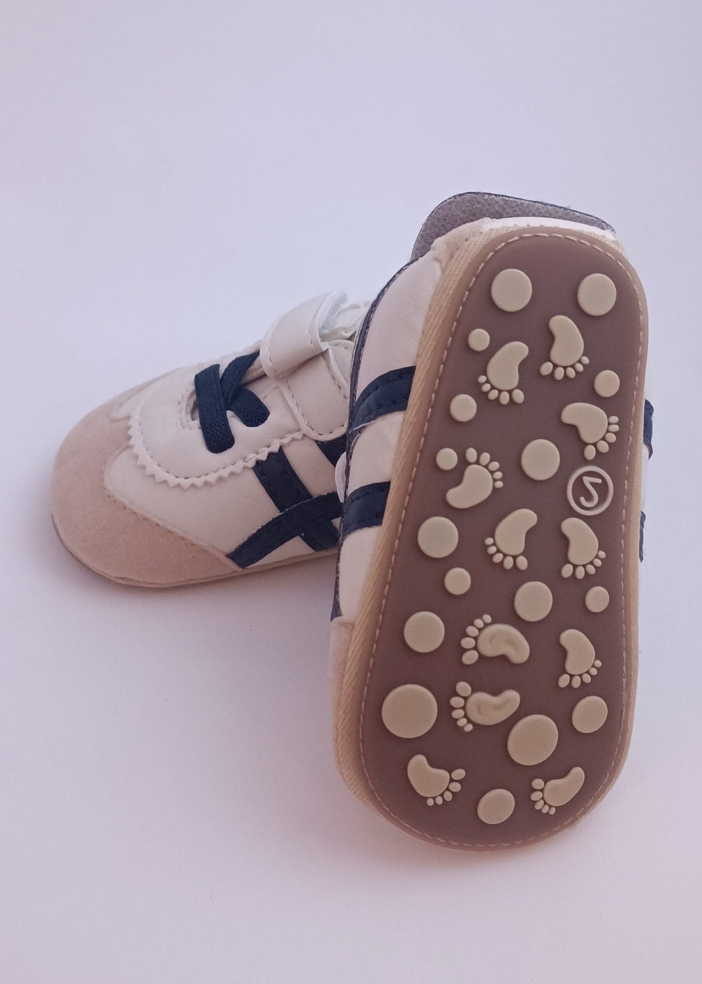 Zapatos deportivo con cordón y velcro para bebito primeros pasos