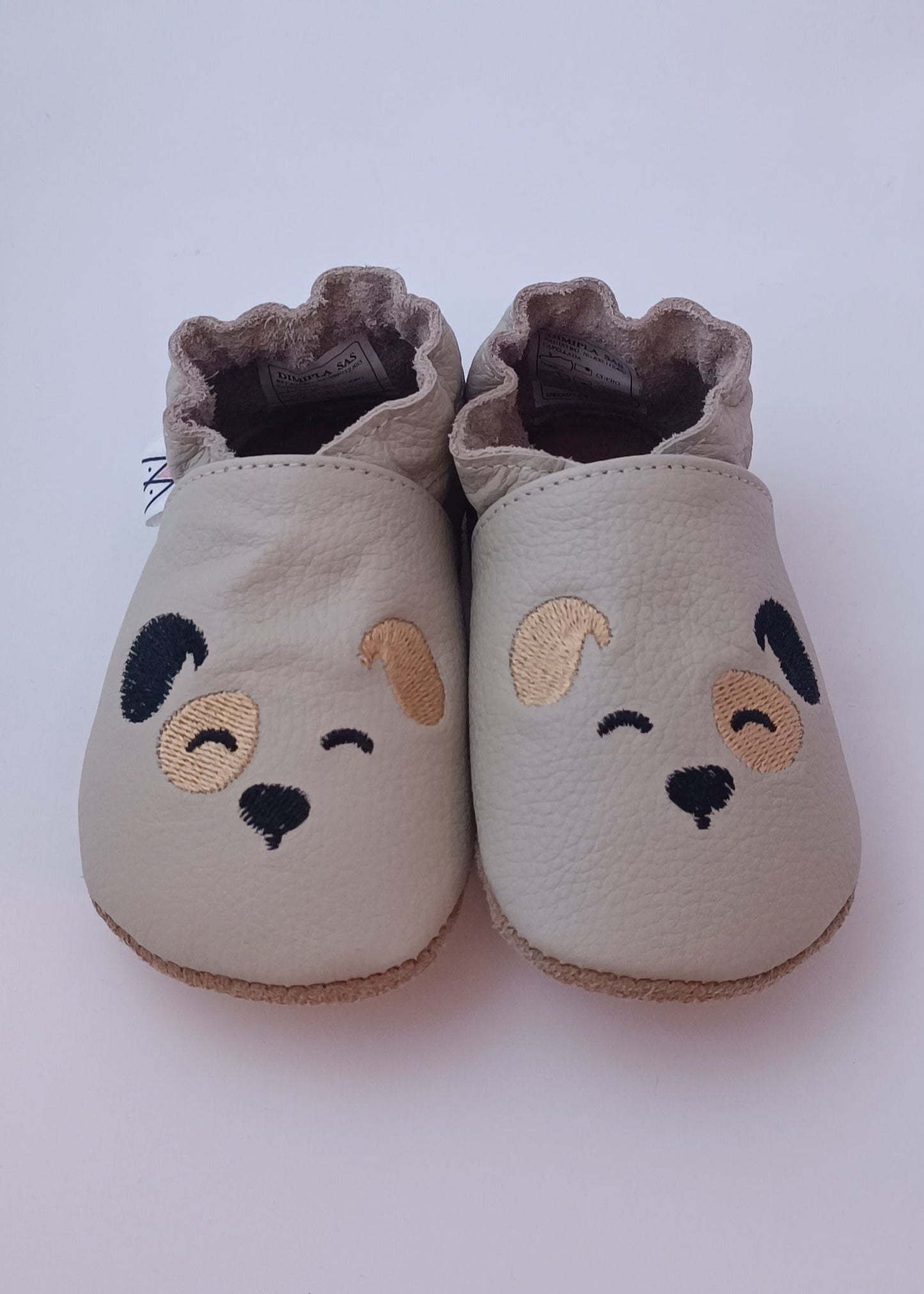 Zapatos Perrito unisex para bebé en cuero primeros pasos