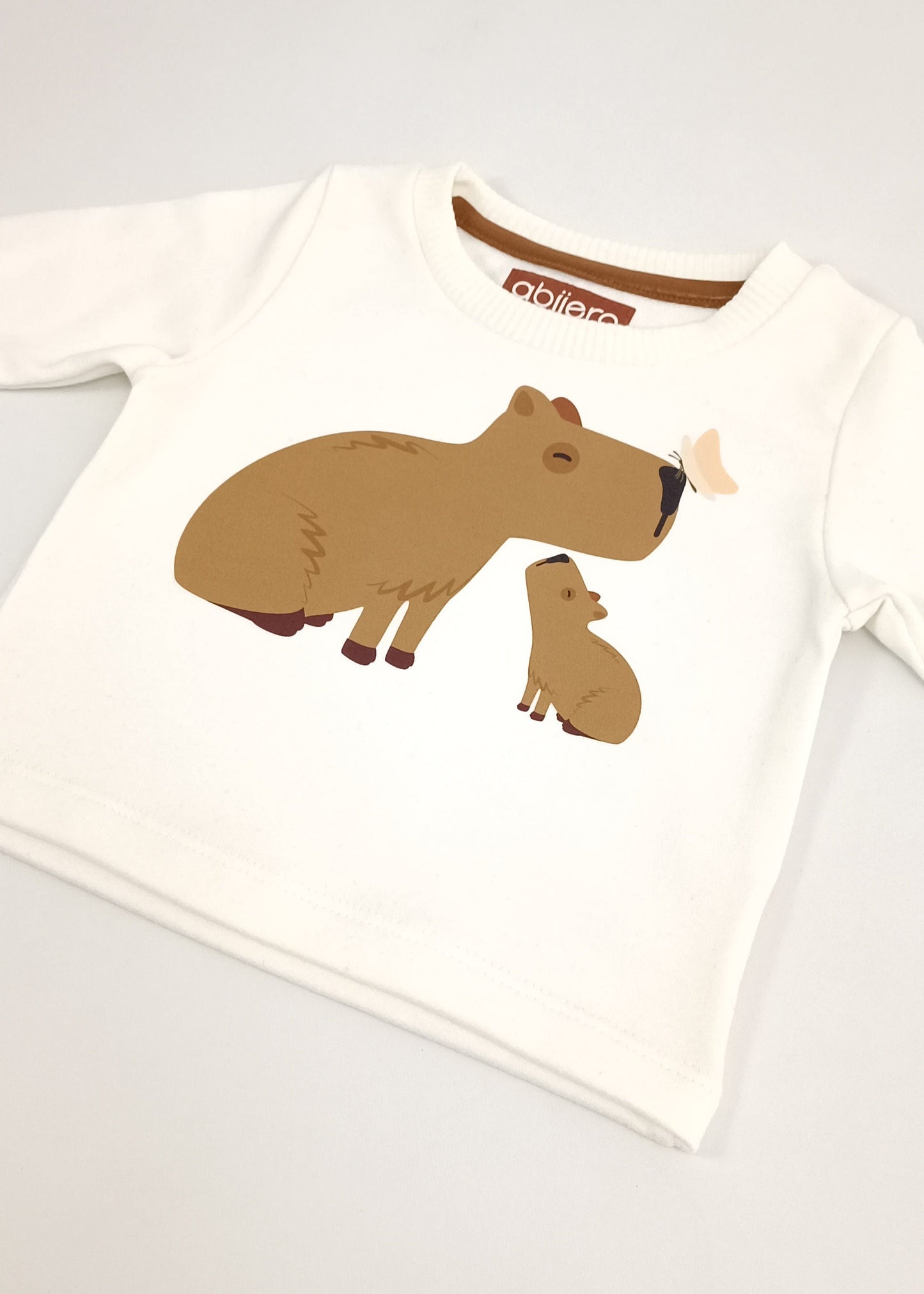 Busito estampado de capibara bebe unisex