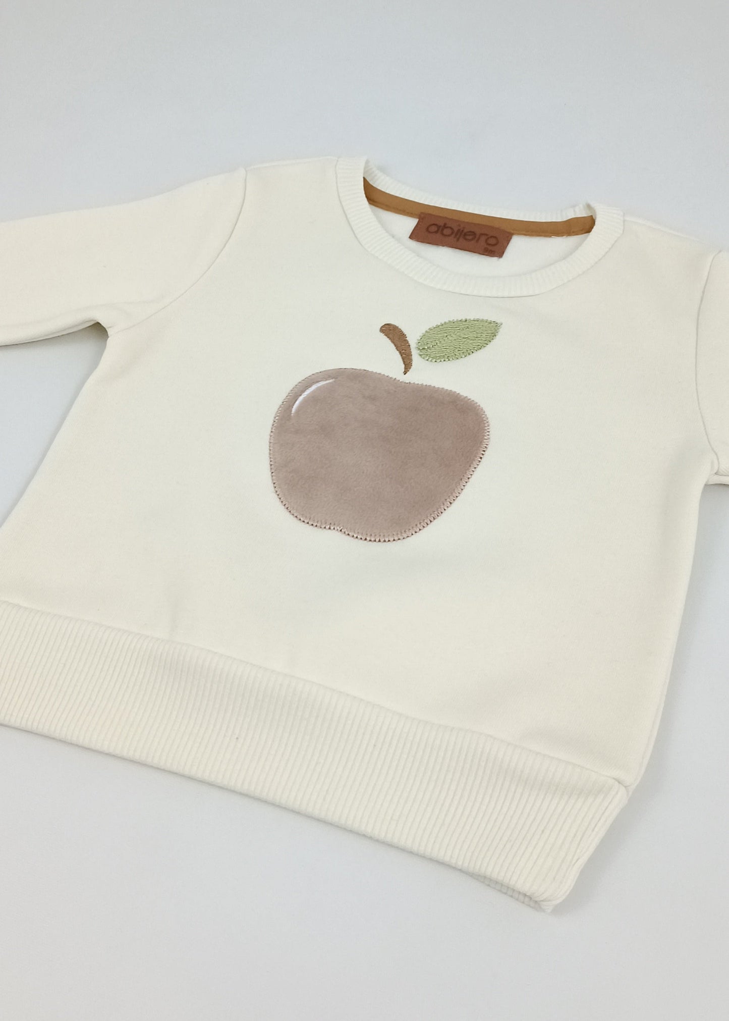 Busito bordado Manzana para niña y niño