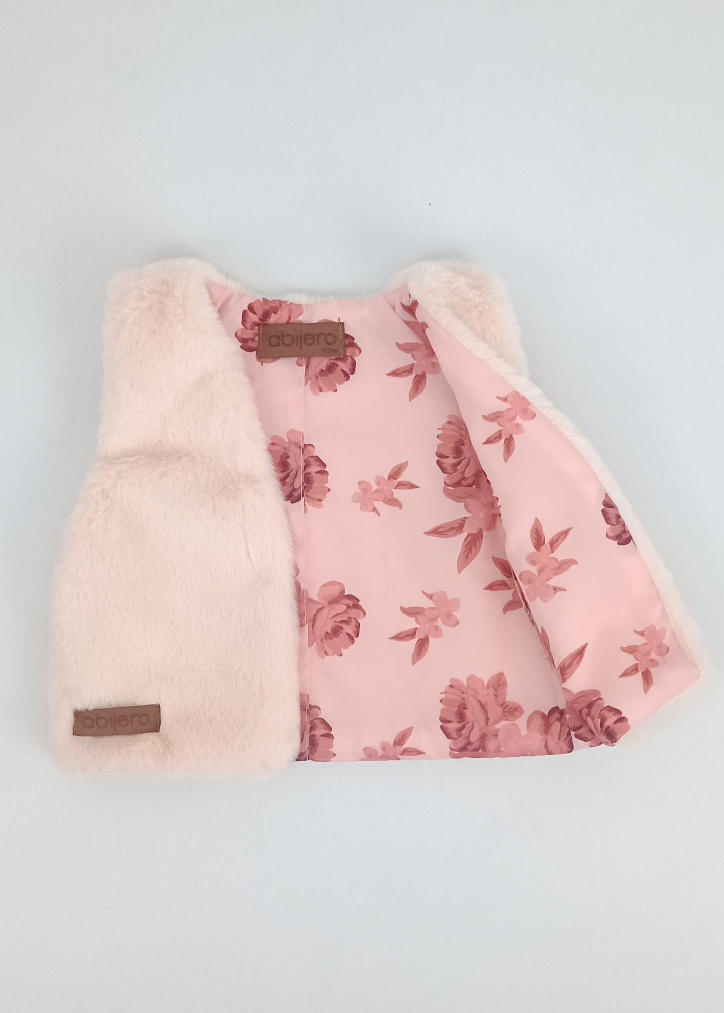 Regalo Listo! Conjunto Chaleco rosa y busito colibrí bebita