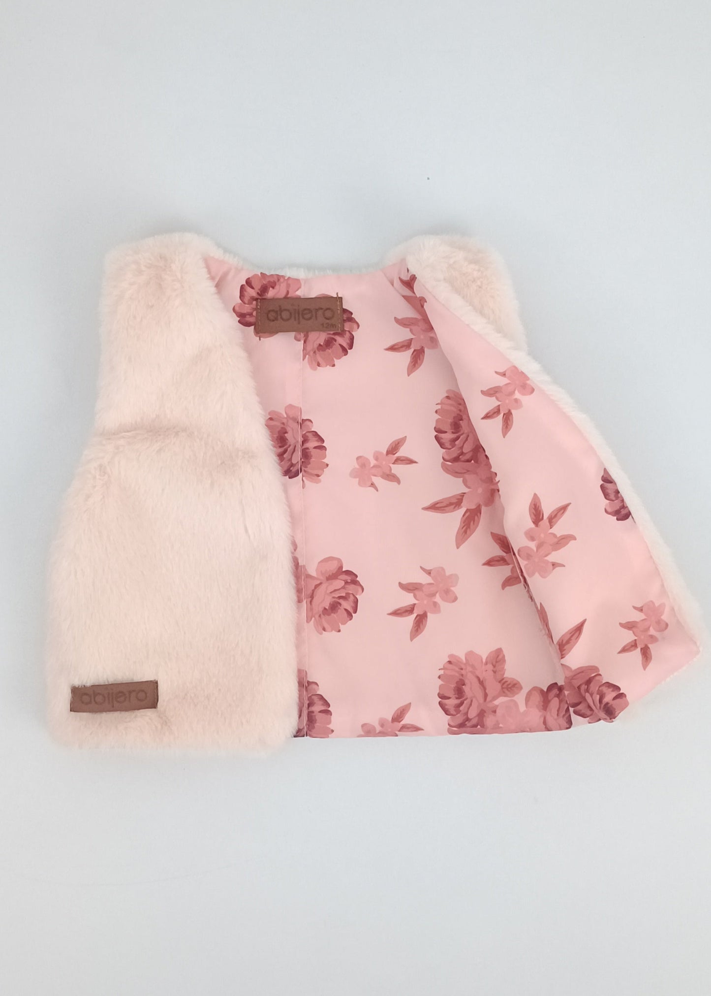 Regalo Listo! Conjunto Chaleco rosa y busito colibrí niña