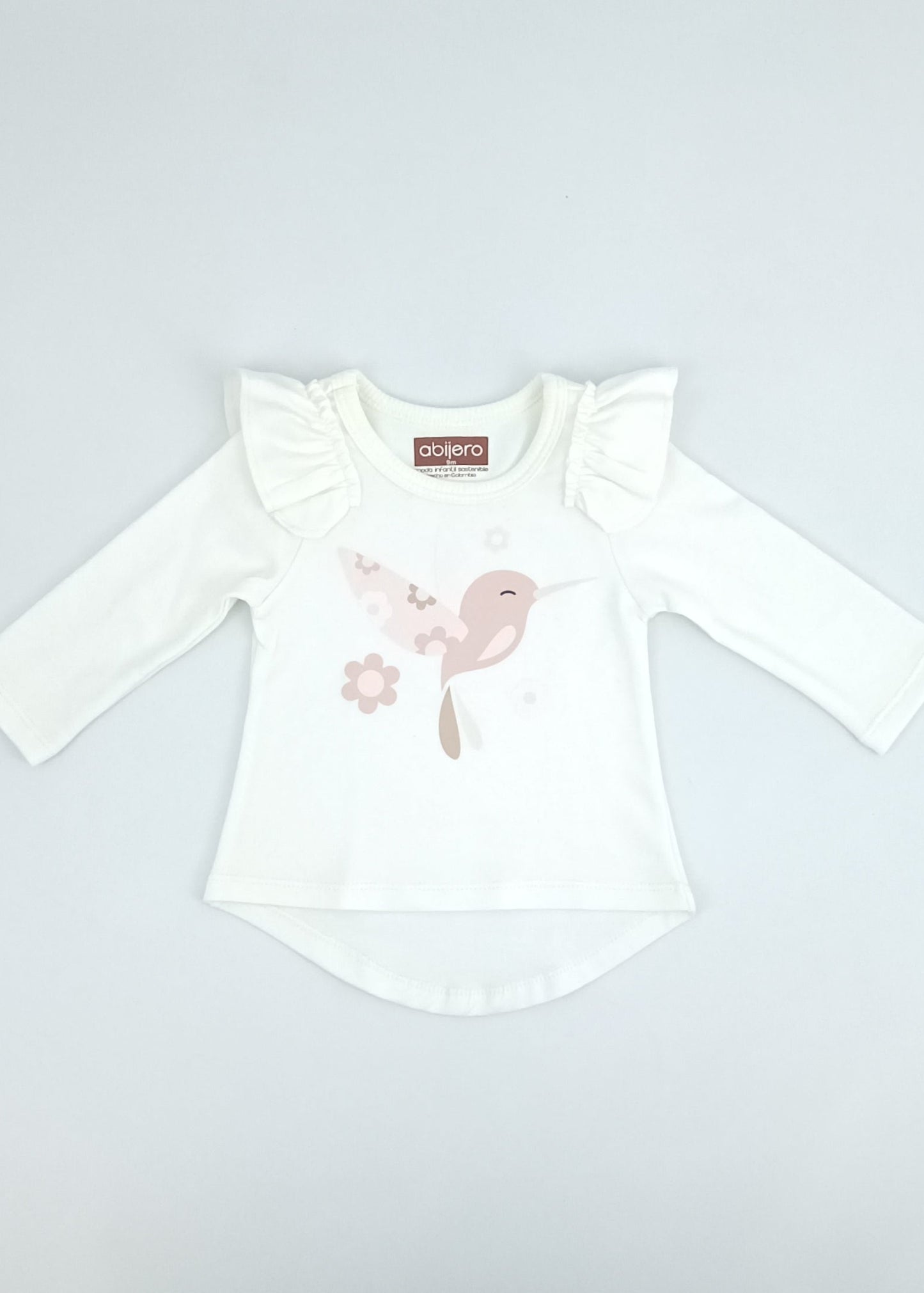 Regalo Listo! Conjunto Chaleco rosa y busito colibrí bebita