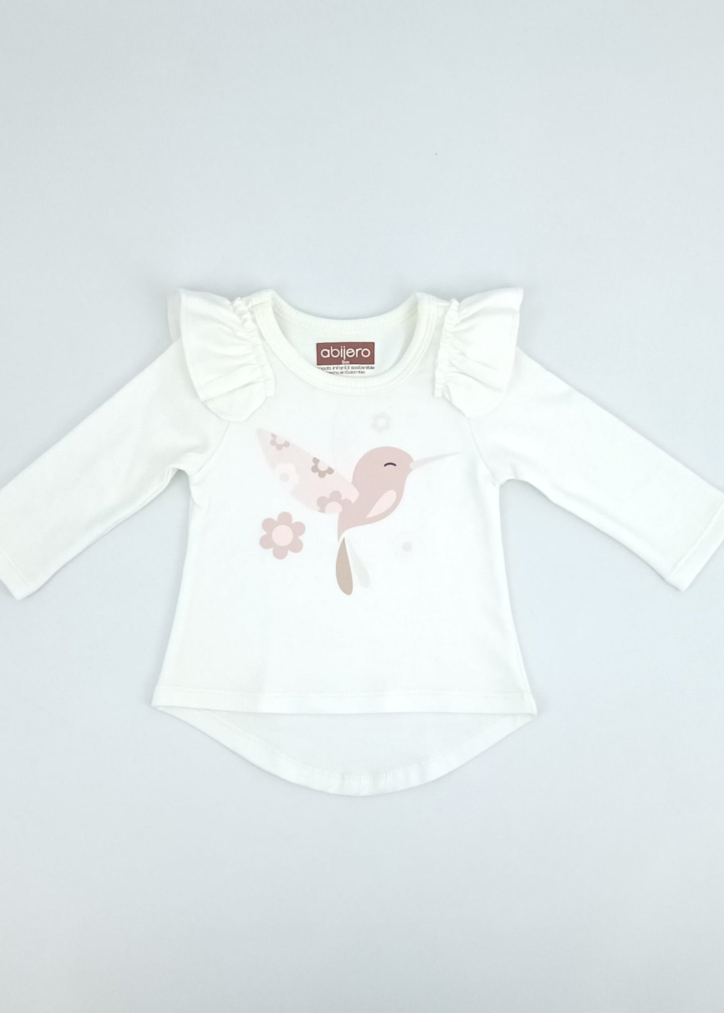 Regalo Listo! Conjunto Chaleco rosa y busito colibrí niña
