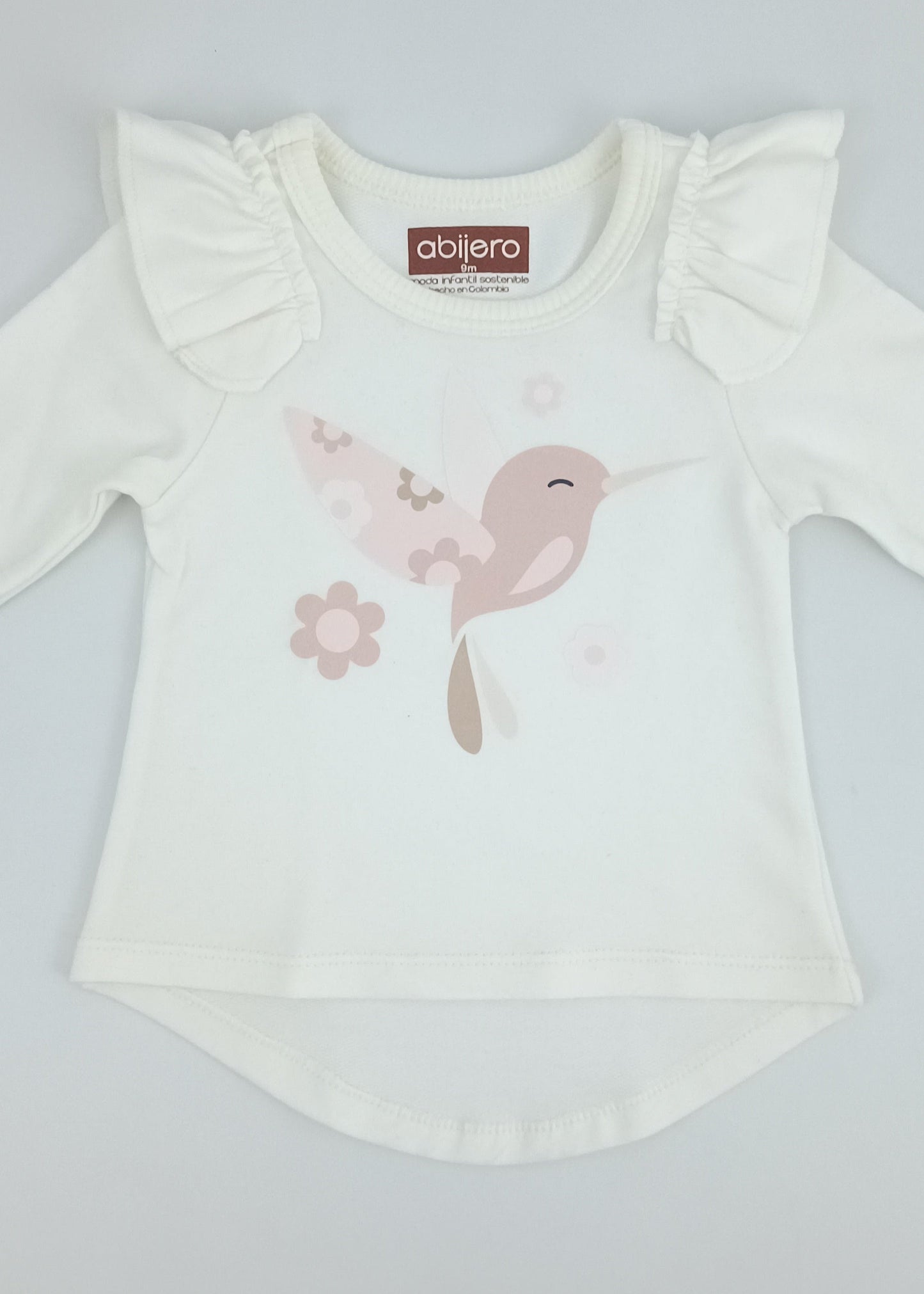 Regalo Listo! Conjunto Chaleco rosa y busito colibrí bebita