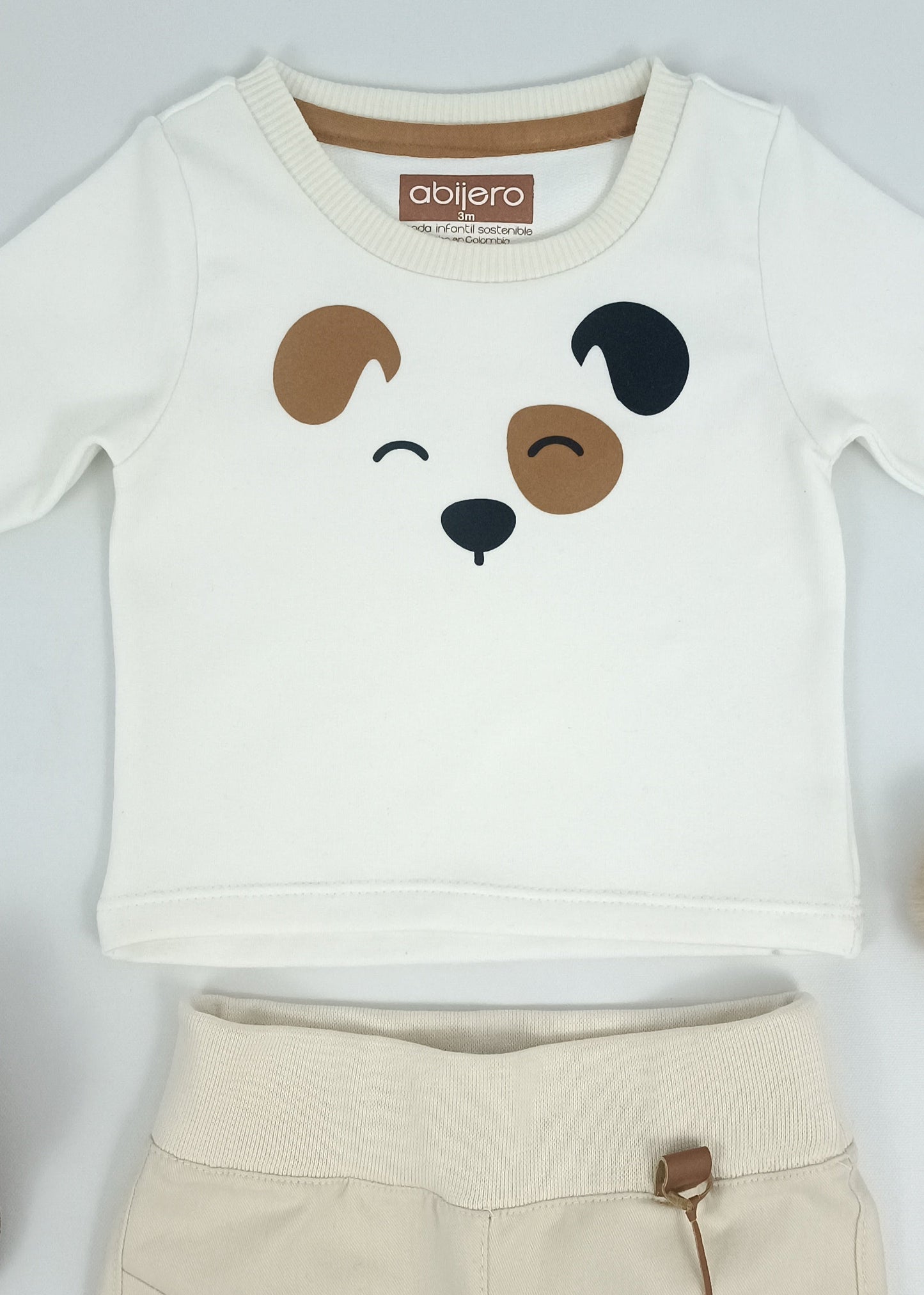 Regalo Listo! Conjunto cargo perrito bebito unisex