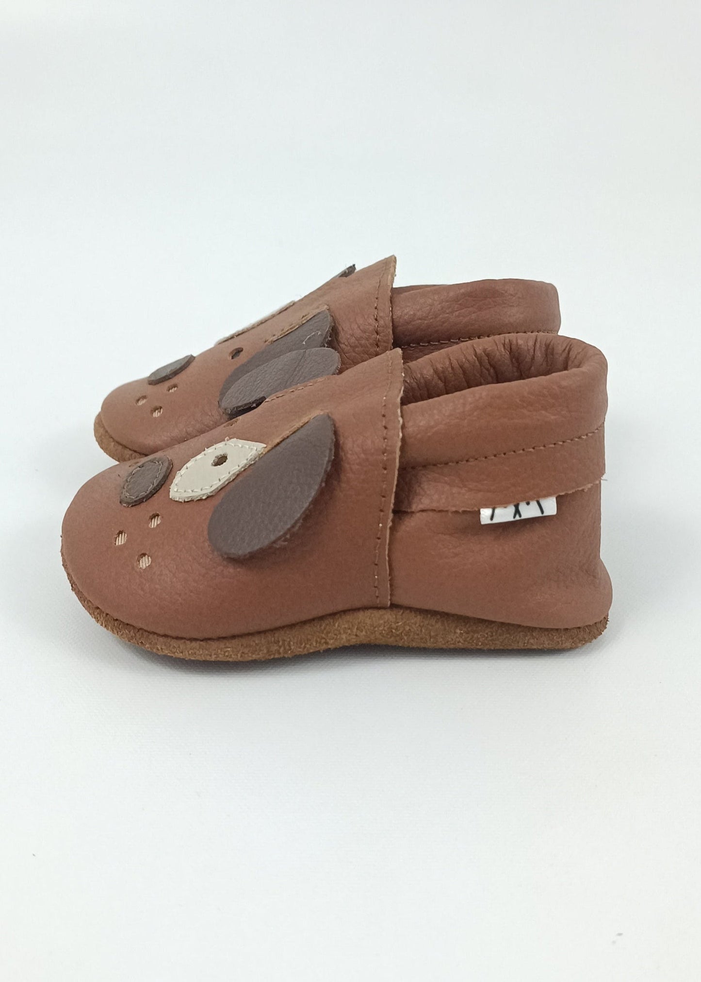 Zapatos Perrito unisex para bebe en cuero primeros pasos