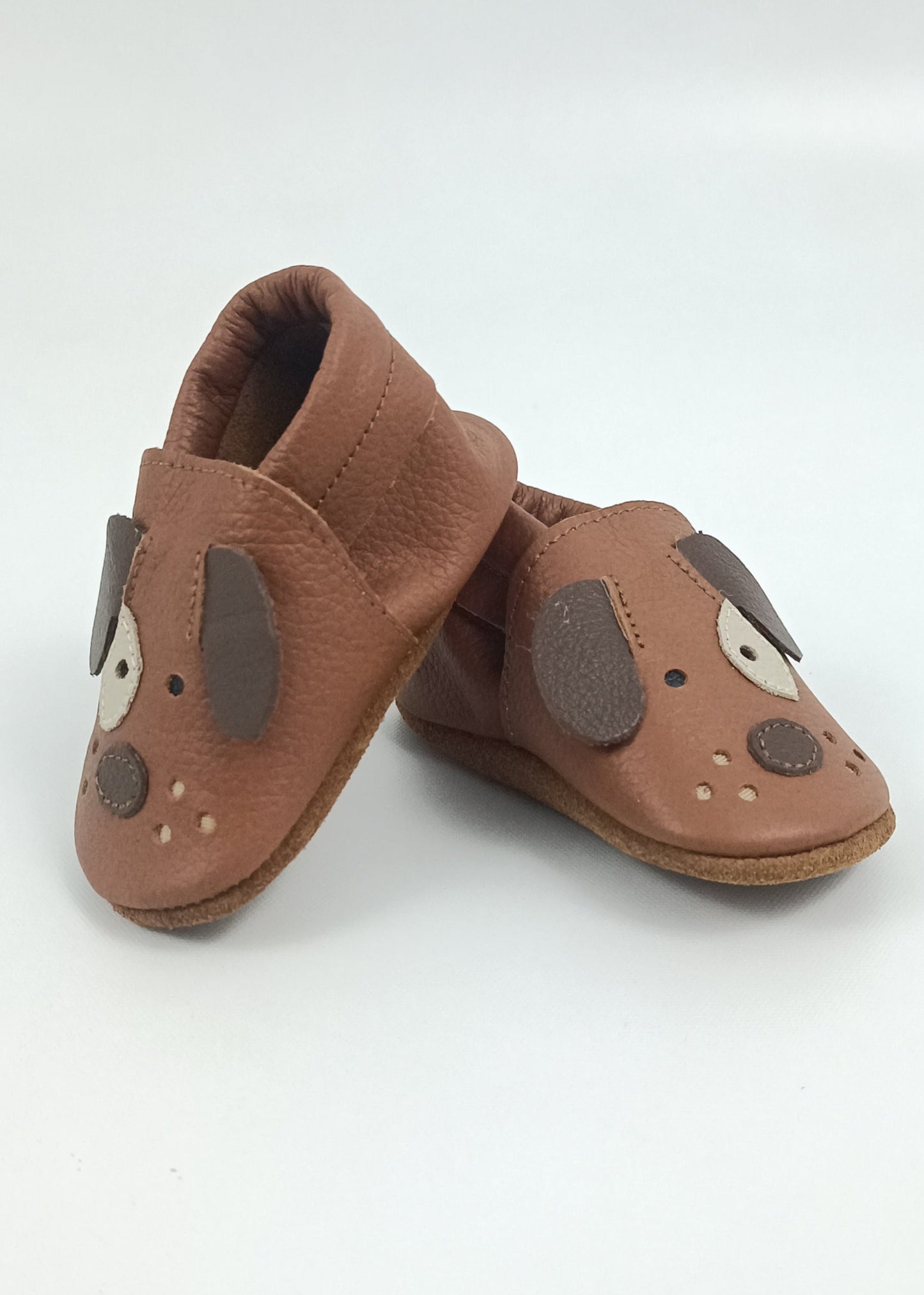 Zapatos Perrito unisex para bebe en cuero primeros pasos