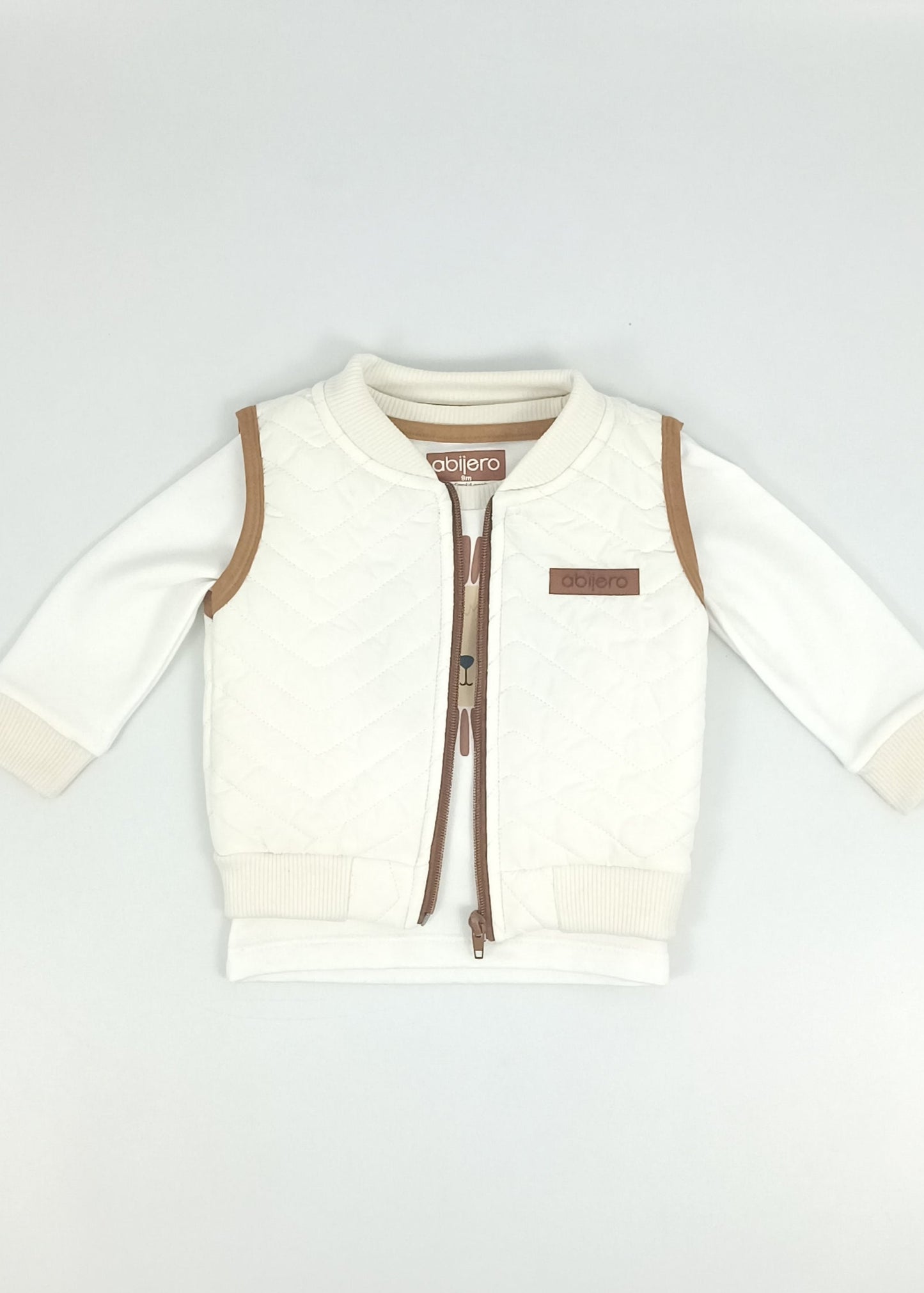 Regalo listo! Conjunto León, chaleco con cargo niño