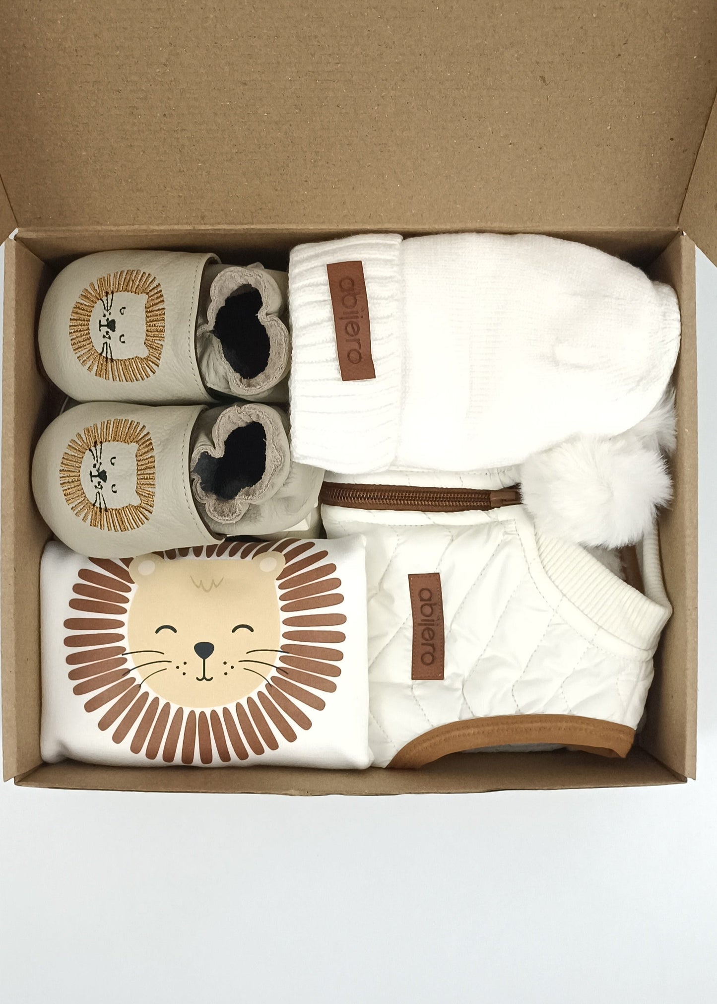 Regalo listo! Conjunto León, chaleco con cargo niño