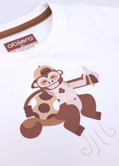 Busito Manga Larga de Algodón – Colección Monito Fútbol Colombia