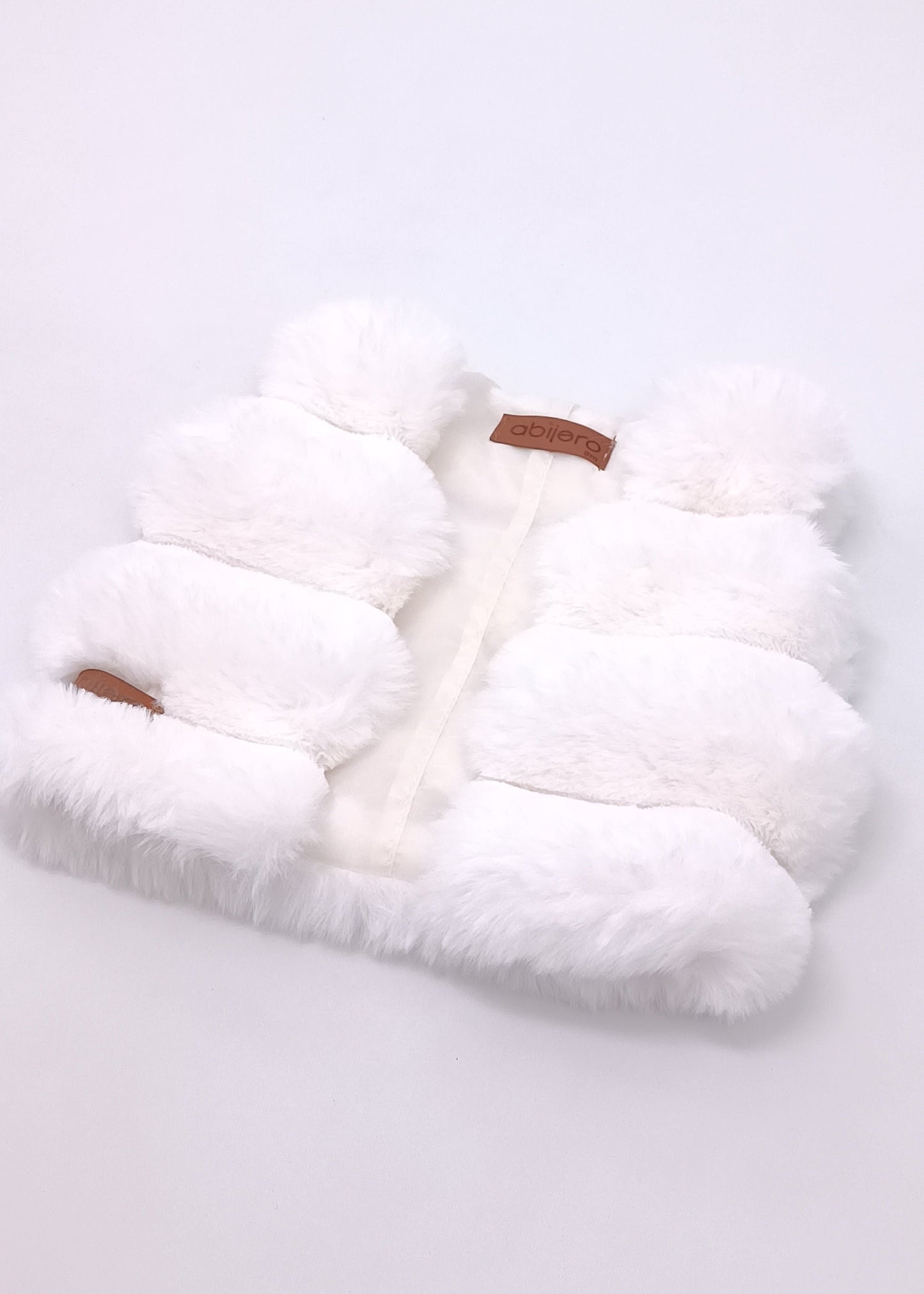 Chaleco de Peluche para Bebita y Niña – Marfil Premium
