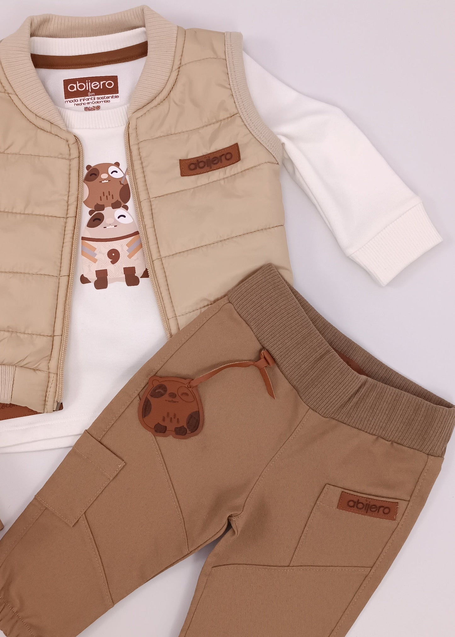 Conjunto de 3 Piezas para Bebé – Edición Especial Cuy Fútbol & Básicos Premium