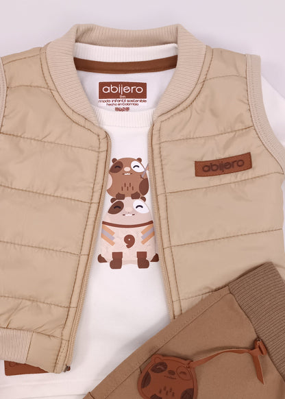 Conjunto de 3 Piezas para Bebé – Edición Especial Cuy Fútbol & Básicos Premium
