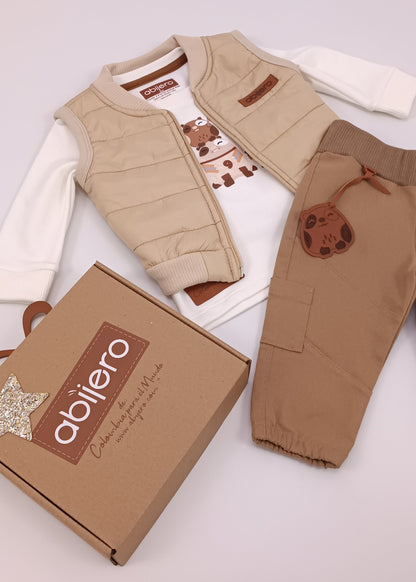 Conjunto de 3 Piezas para Bebé – Edición Especial Cuy Fútbol & Básicos Premium