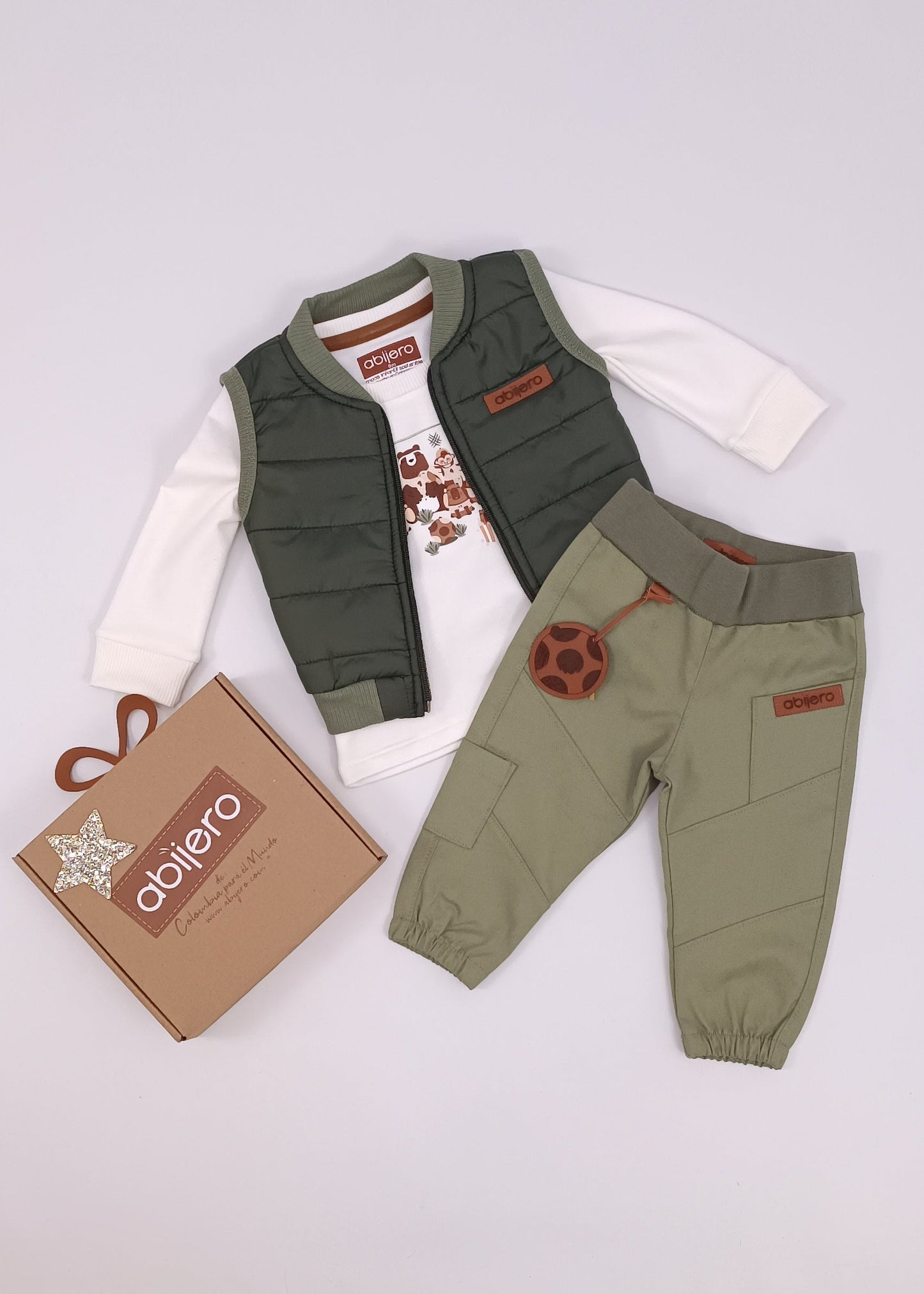 Conjunto de 3 Piezas para Bebé – Edición Especial Equipo abijero Fútbol & Básicos Premium