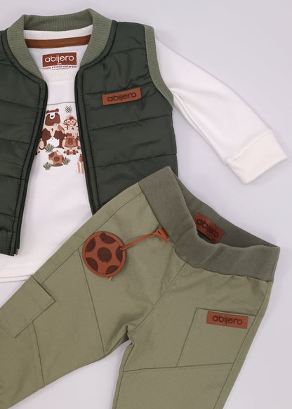 Conjunto de 3 Piezas para Bebé – Edición Especial Equipo abijero Fútbol & Básicos Premium