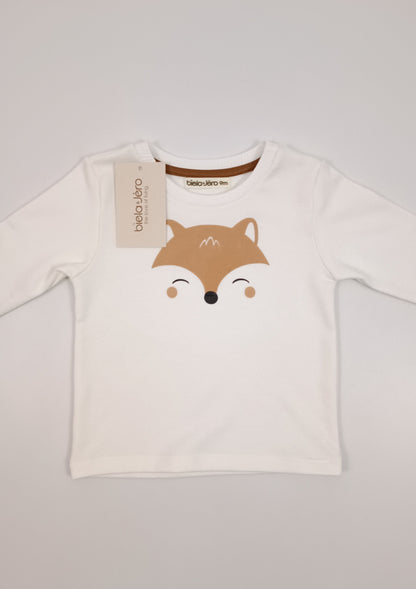 Camiseta unisex manga larga zorrito bebe