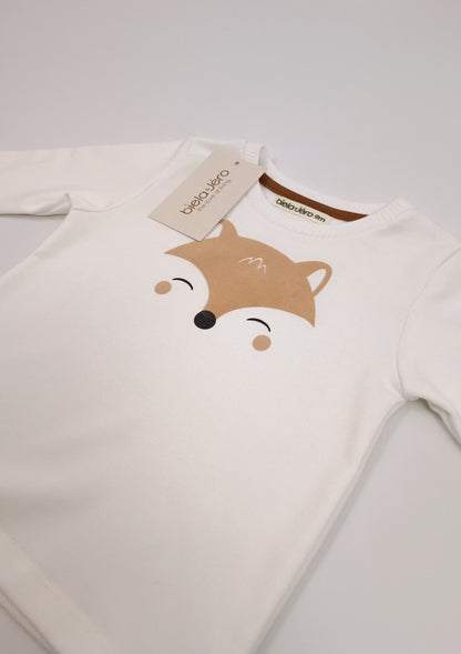 Camiseta unisex manga larga zorrito bebe