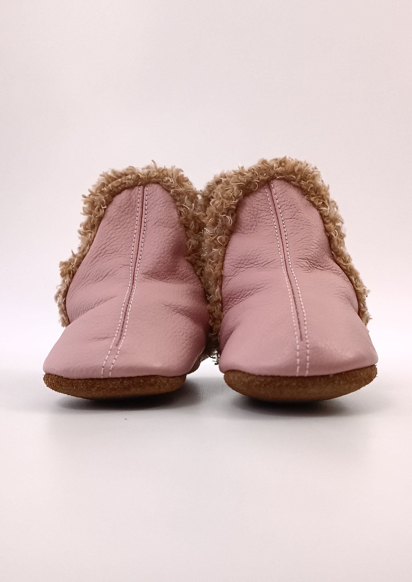 Botas para bebita en cuero primeros pasos
