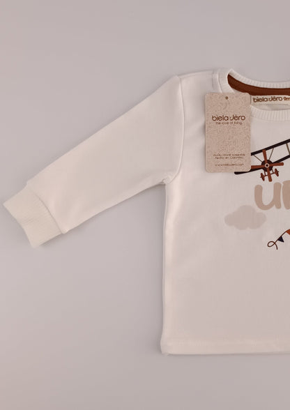 Camiseta manga larga UP avioncito para bebe
