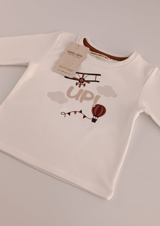 Camiseta manga larga UP avioncito para bebe
