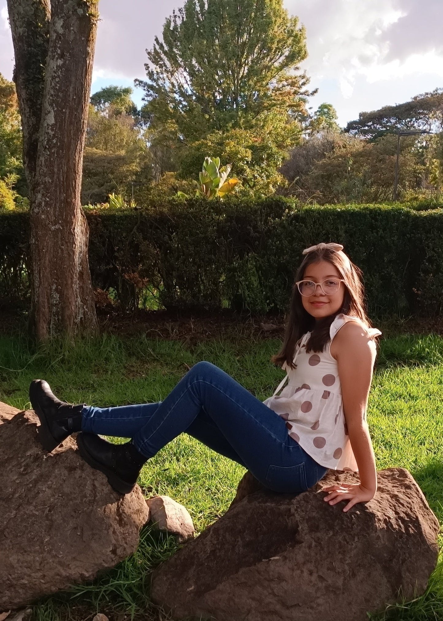Conjunto Niña Blusa puntos