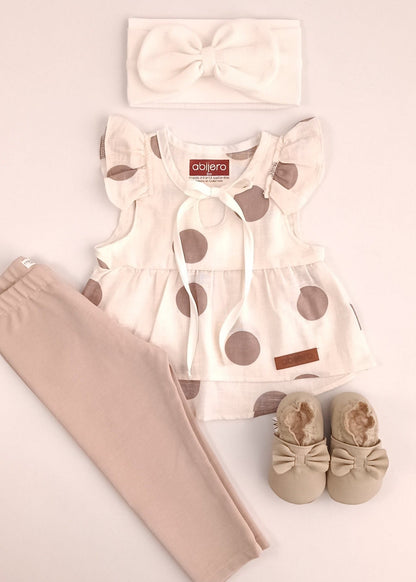 Conjunto Niña Blusa puntos