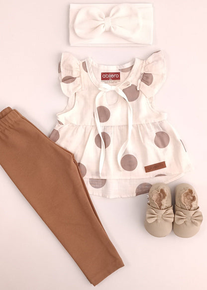 Conjunto Niña Blusa puntos