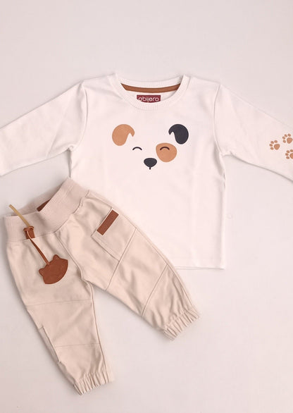 Conjunto Niña cargo perrito