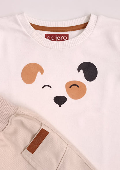 Conjunto Niña cargo perrito