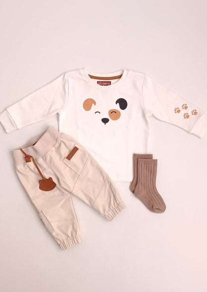 Conjunto Niña cargo perrito