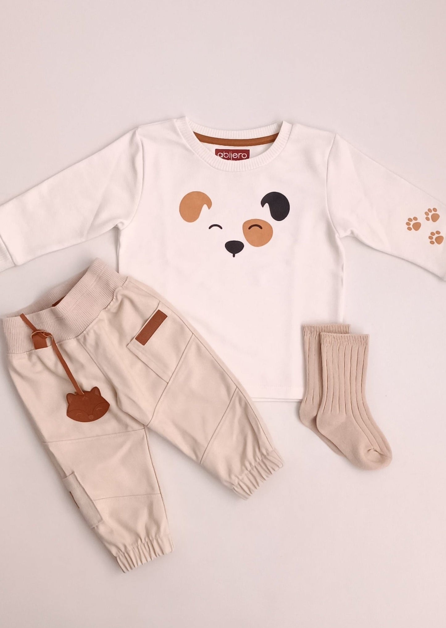 Conjunto Niña cargo perrito