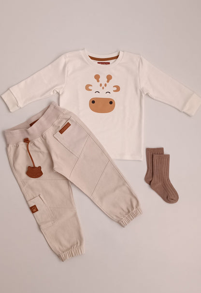 Conjunto Niña cargo jirafa