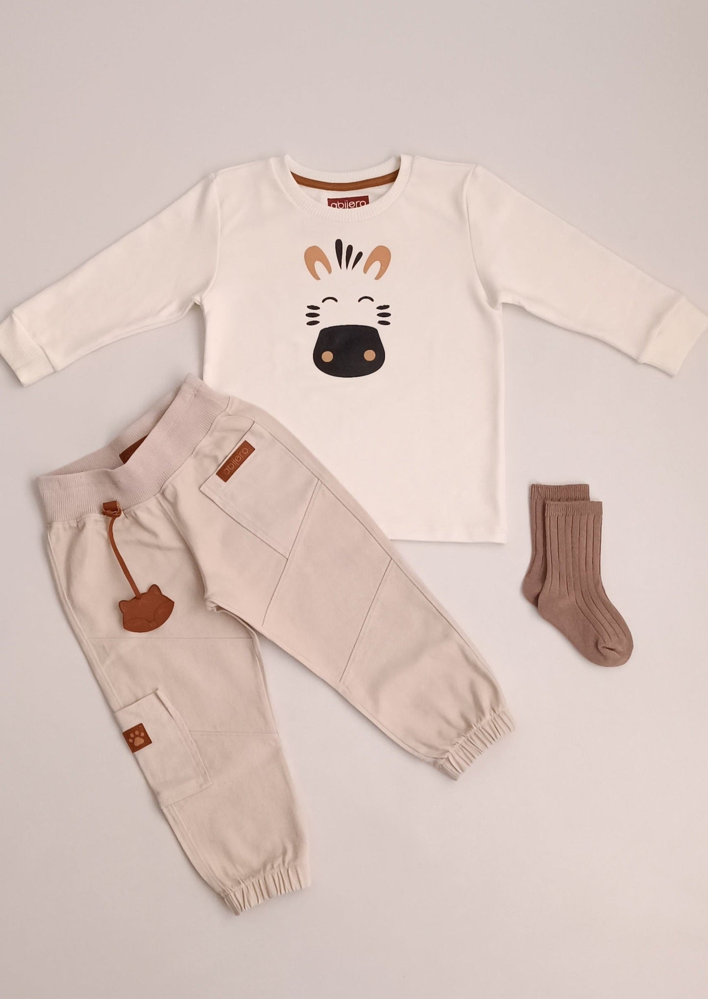 Conjunto Niña cargo cebra