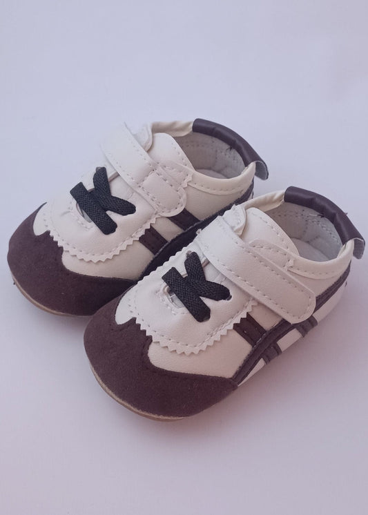 Zapatos deportivo con cordón y velcro para bebito primeros pasos