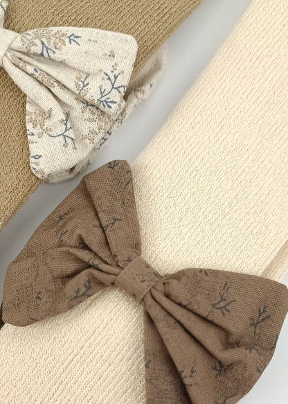 Media pantalón con moñitos bebita