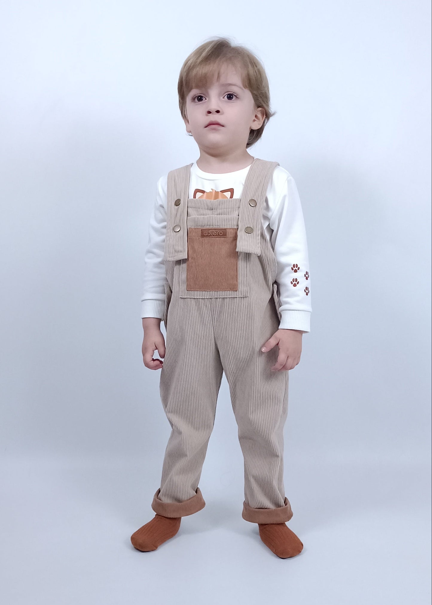 Conjunto unisex overol pana (bebita, bebito, niña y niño)