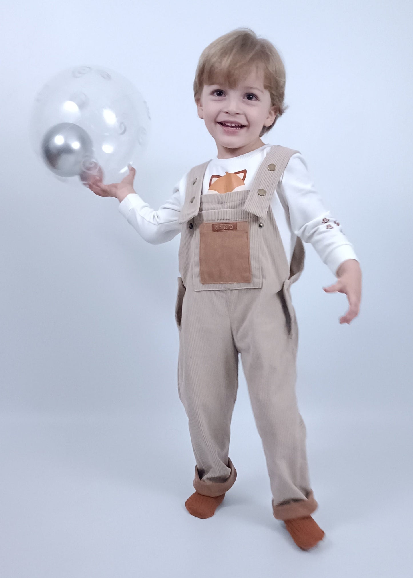 Conjunto unisex overol pana (bebita, bebito, niña y niño)