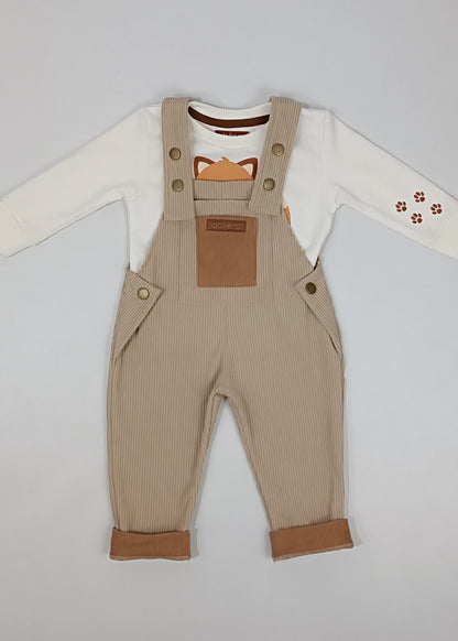 Conjunto unisex overol pana (bebita, bebito, niña y niño)