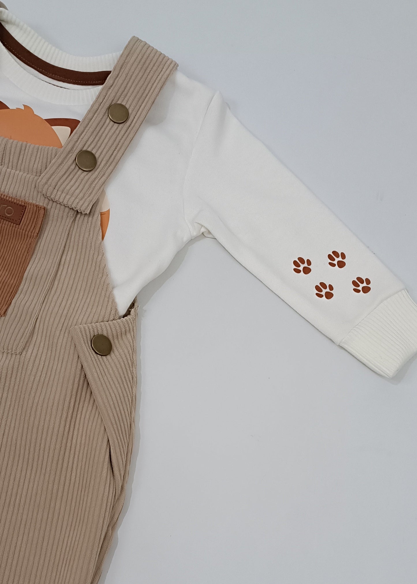 Conjunto unisex overol pana (bebita, bebito, niña y niño)