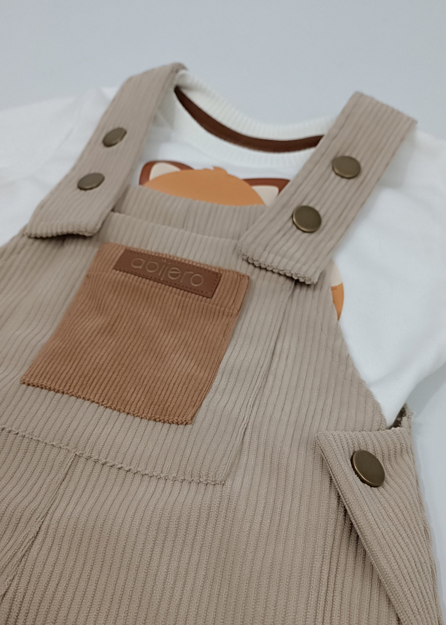 Conjunto unisex overol pana (bebita, bebito, niña y niño)