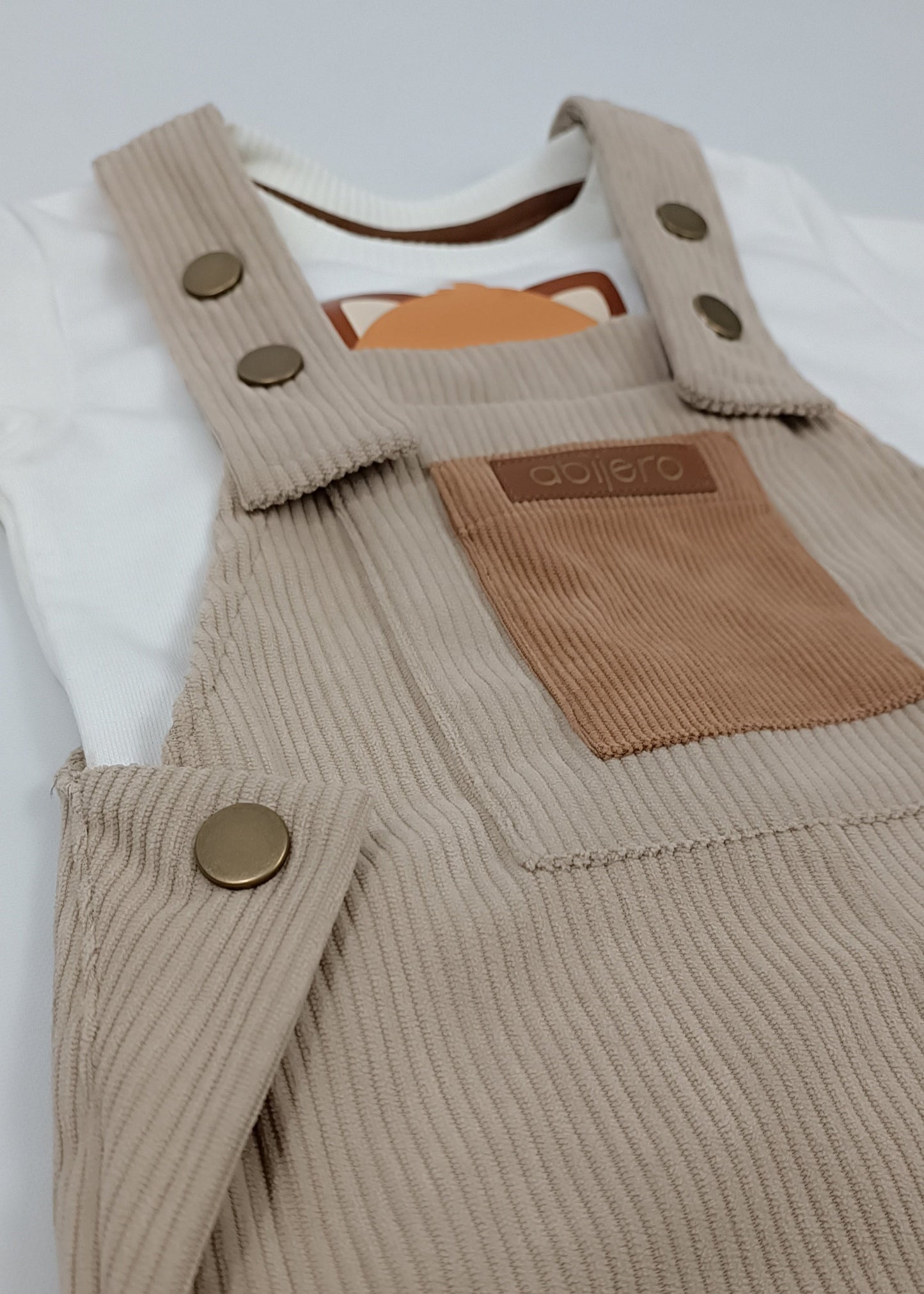 Conjunto unisex overol pana (bebita, bebito, niña y niño)
