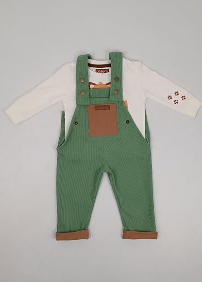 Conjunto unisex overol pana (bebita, bebito, niña y niño)