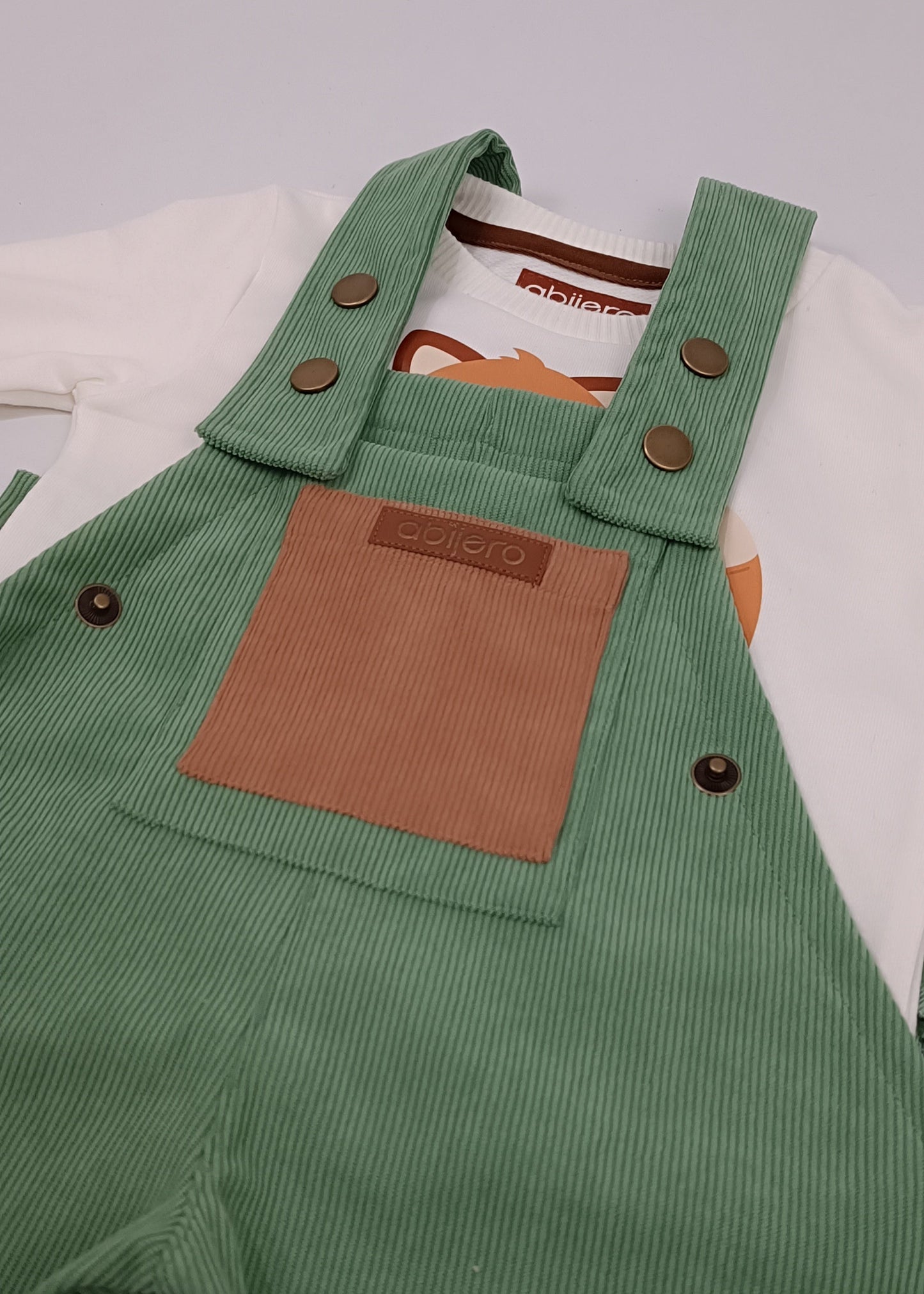 Conjunto unisex overol pana (bebita, bebito, niña y niño)