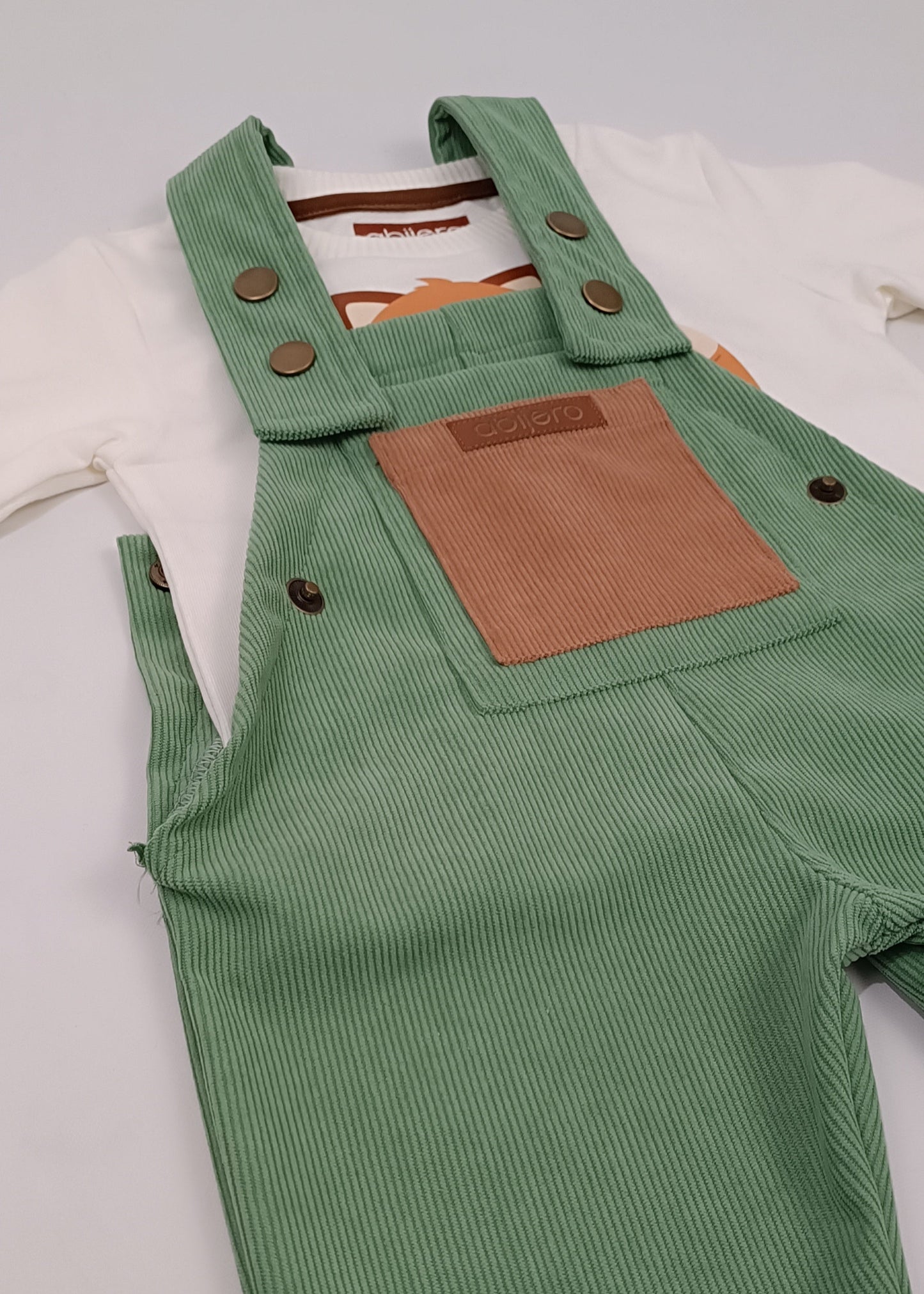 Conjunto unisex overol pana (bebita, bebito, niña y niño)